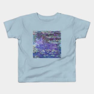 Waterlilies by Claude Monet Kids T-Shirt